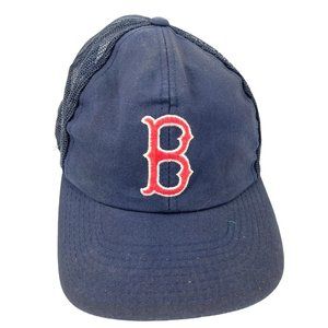 Boston Red Sox Baseball Hat/ Cap Navy Mesh Adjustable Vintage C196